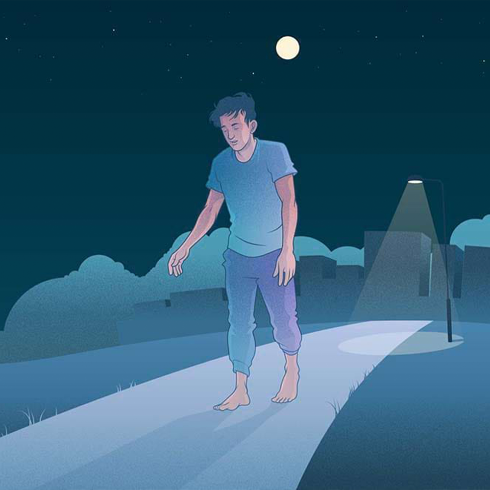 تصویر اصلی مقاله ی "راه رفتن در خواب یا خواب‌گردی، علت و درمان آن"